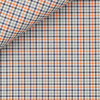 Twill Carreaux Orange Bleu