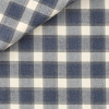 Twill Carreaux Bleu Gris
