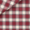 Twill Carreaux Bordeaux Gris