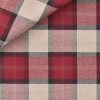Twill Carreaux Bordeaux Marron