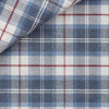 Twill Carreaux Bleu Bordeaux