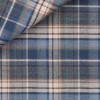 Twill Carreaux Bleu Beige