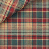 Twill Carreaux Marron Vert