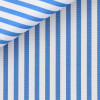 Popeline Rayé Bleu