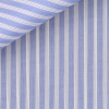 Popeline Rayé Bleu