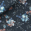 Popeline Motif Bleu