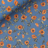 Popeline Motif Bleu