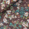 Popeline Motif Marron
