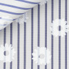 Popeline Motif Bleu