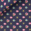 Popeline Motif Bleu