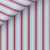 Popeline Rayé Bleu Bordeaux