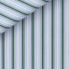 Popeline Rayé Bleu Vert