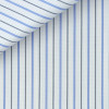 Popeline Rayé Bleu