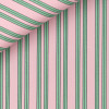 Popeline Rayé Rose Vert