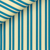 Popeline Rayé Jaune Bleu
