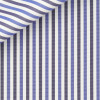 Popeline Rayé Bleu