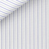 Popeline Rayé Gris Bleu