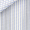 Popeline Rayé Bleu