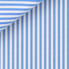 Popeline Rayé Bleu