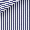 Popeline Rayé Bleu