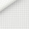 Popeline Carreaux Gris