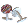 Boutons Manchette Rayures Multicolore