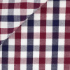 Twill Carreaux Rouge Bleu