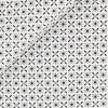 Popeline Motif Noir Gris