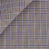 Twill Carreaux Bleu Marron