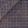 Chambray Pied de Poule Bleu Marron