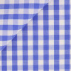Popeline Carreaux Bleu