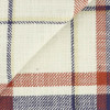 Twill Carreaux Rouge Beige