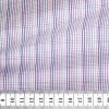 Popeline Carreaux Bleu Rose