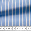 Popeline Rayé Bleu