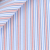 Popeline Rayé Bleu Rouge