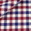 Twill Carreaux Bleu Rouge