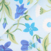 Popeline Motif Bleu Vert