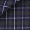 Twill Carreaux Gris Bleu