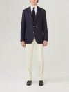 Blazer Fresco Mock Leno Marine