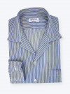 Chemise Denim Rayé Bleu