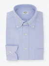 Chemise Oxford Uni Bleu
