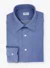 Chemise Denim Uni Bleu