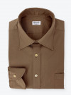 Chemise Denim Uni Marron