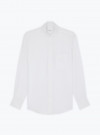 Chemise Lin Uni Blanc