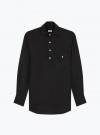 Chemise Lin Uni Noir