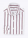 Chemise Oxford Rayé Bleu Rouge