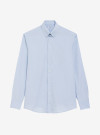 Chemise Popeline Uni Bleu