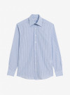 Chemise Popeline Rayé Bleu