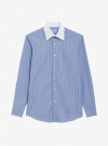 Chemise Popeline Rayé Bleu