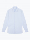 Chemise Popeline Uni Bleu